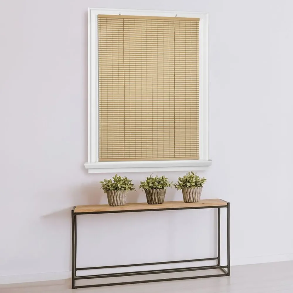 PowerSellerUSA Light Filtering Cordless Rollup Window Blinds, 72L x 48W Inches